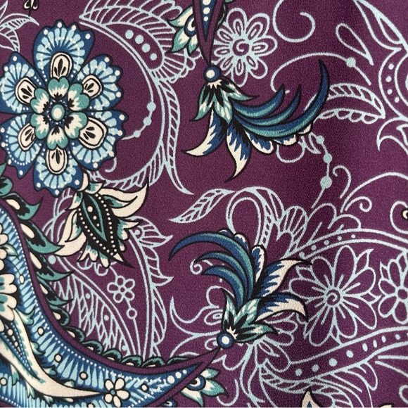 NWT Magnolia Grace Purple Paisley Dress M - Picture 12 of 12